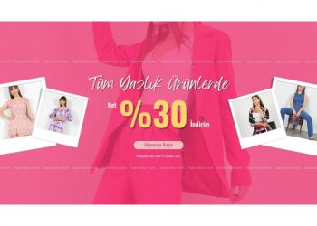 Tüm Yazlık Ürünlerde Net %30 İndirim…